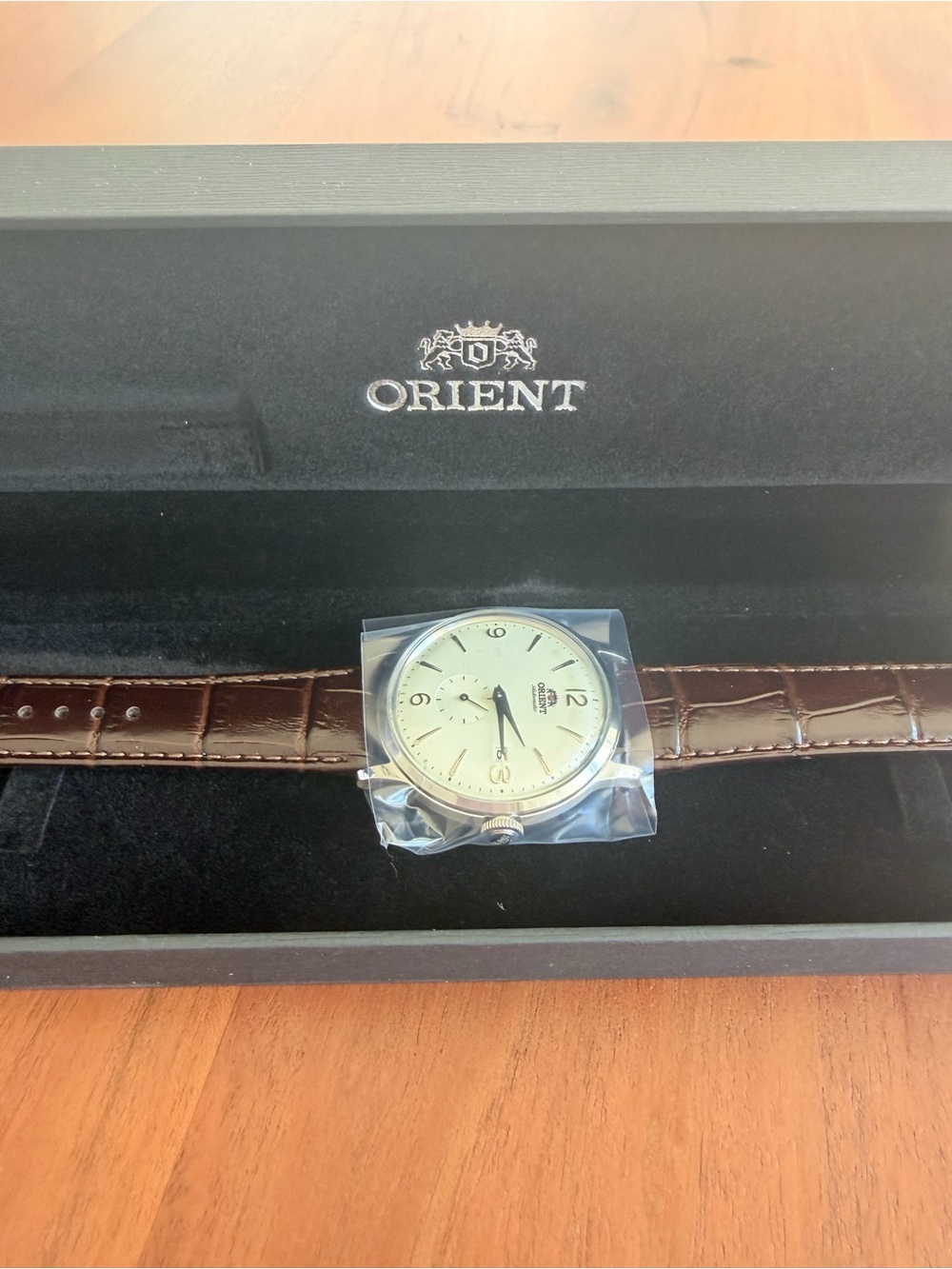 ⌚️✨ ORIENT Bambino Small Seconds Automatic Watch 🤎 White Dial • NEW FULL SET